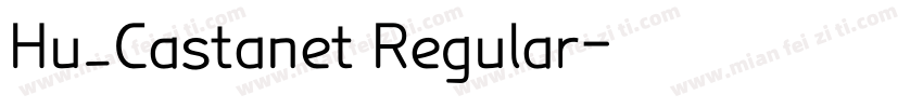 Hu_Castanet Regular字体转换